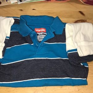 Boys long sleeved polo, size 8